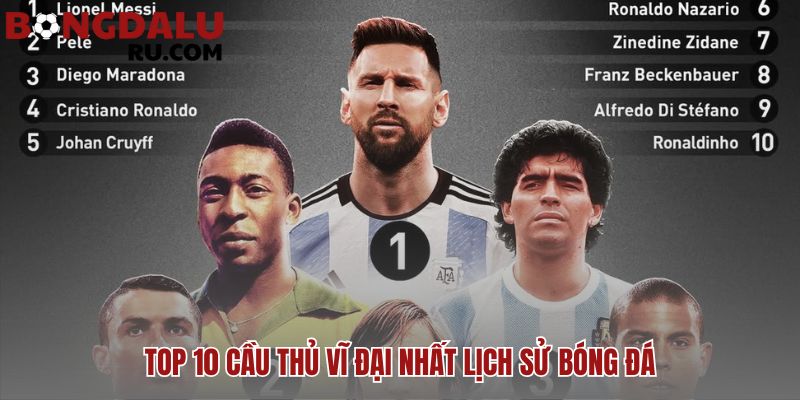 Tổng hợp những cầu thủ bóng đá vĩ đại nhất mọi thời đại
